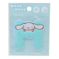 Japan Sanrio Patch Fluffy Embroidery Sticker For Cloth Surface - Cinnamoroll / Alphabet H