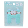 Japan Sanrio Patch Fluffy Embroidery Sticker For Cloth Surface - Cinnamoroll / Alphabet H - 1