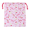 Japan Sanrio Drawstring Bag (M) - Hello Kitty / Lovely Pink - 1