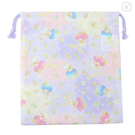 Japan Sanrio Drawstring Bag (M) - Little Twin Stars / Unicorn - 1