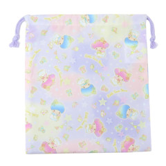 Japan Sanrio Drawstring Bag (M) - Little Twin Stars / Unicorn