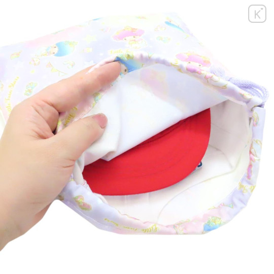 Japan Sanrio Drawstring Bag (M) - Little Twin Stars / Unicorn - 3