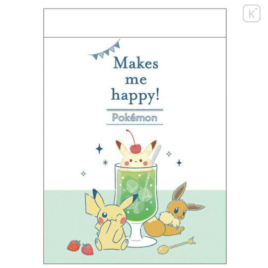 Japan Pokemon Mini Notepad - Snack Time / Makes Me Happy - 1