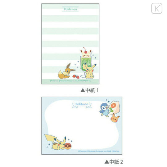 Japan Pokemon Mini Notepad - Snack Time / Makes Me Happy - 2