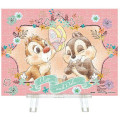 Japan Disney Petit Paris Clear Jigsaw Puzzle 150pcs with Frame - Chip & Dale : Prank Butterfly - 1