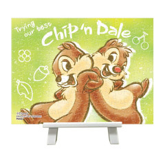 Japan Disney Petit Paris Clear Jigsaw Puzzle 150pcs with Frame - Chip & Dale : Best Friend