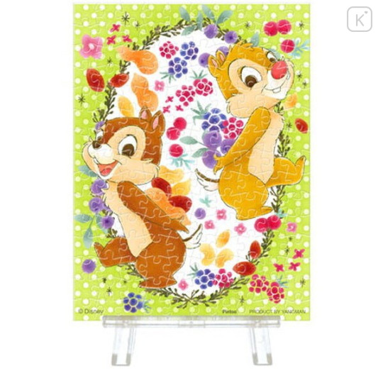 Japan Disney Petit Paris Clear Jigsaw Puzzle 150pcs with Frame - Chip & Dale : Spring - 1