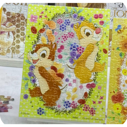 Japan Disney Petit Paris Clear Jigsaw Puzzle 150pcs with Frame - Chip & Dale : Spring - 2