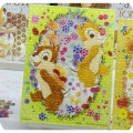 Japan Disney Jigsaw Petit Pulier Clear Puzzle 150pcs & Frame - Chip & Dale / Spring - 2