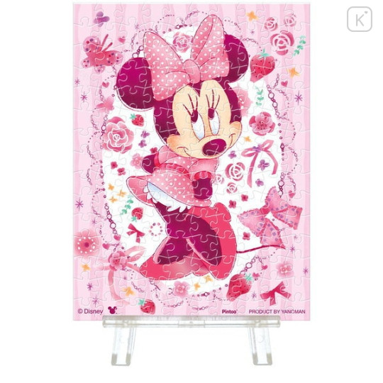 Japan Disney Petit Paris Clear Jigsaw Puzzle 150pcs with Frame - Minnie Mouse - 1