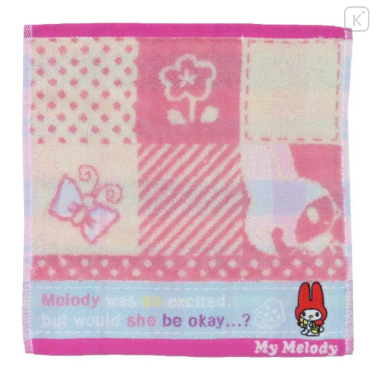 Japan Sanrio Jacquard Towel Handkerchief - My Melody / Excited - 1