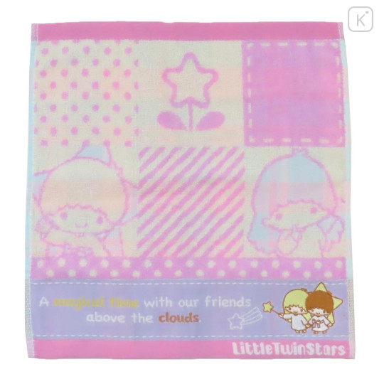 Japan Sanrio Jacquard Wash Towel - Little Twin Stars / Magical Time - 1
