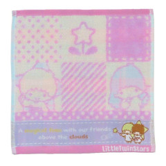 Japan Sanrio Jacquard Towel Handkerchief - Little Twin Stars / Magical Time