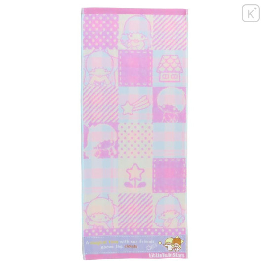 Japan Sanrio Jacquard Face Towel - Little Twin Stars / Magical Time - 1