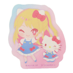 Japan Sanrio × Oshinoko Vinyl Sticker - Hello Kitty × Ruby Hoshino
