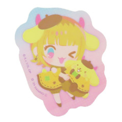 Japan Sanrio × Oshinoko Vinyl Sticker - Pompompurin × Mem-cho