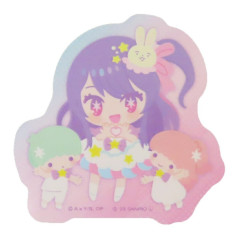 Japan Sanrio × Oshinoko Vinyl Sticker - Little Twin Stars × Ai Hoshino