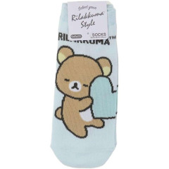 Japan San-X Socks - Rilakkuma / Hug Heart Blue