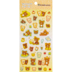 Japan San-X Glitter Hologram Sticker - Rilakkuma / Yellow