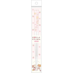 Japan San-X Clear Chopsticks 21cm - Rilakkuma / Full of Strawberry Day A