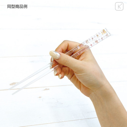 Japan San-X Clear Chopsticks 21cm - Rilakkuma / Full of Strawberry Day A - 2