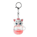 Japan Disney Store Keychain Toy - Marie Cat / Water In Mug - 1