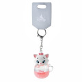 Japan Disney Store Keychain Toy - Marie Cat / Water In Mug - 2