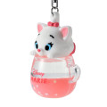 Japan Disney Store Shaka Shaka Keychain - Marie Cat / Water In Mug - 3