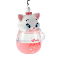 Japan Disney Store Keychain Toy - Marie Cat / Water In Mug - 5