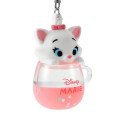 Japan Disney Store Shaka Shaka Keychain - Marie Cat / Water In Mug - 5