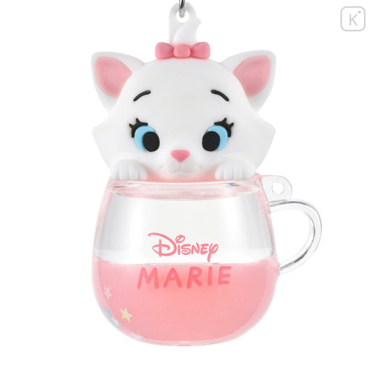 Japan Disney Store Keychain Toy - Marie Cat / Water In Mug - 6