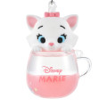 Japan Disney Store Keychain Toy - Marie Cat / Water In Mug - 6