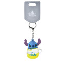 Japan Disney Store Floating Sequins Keychain - Stitch / Mug - 2