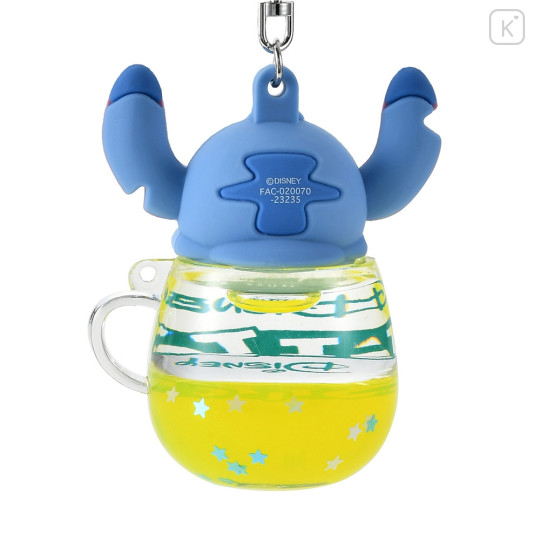 Japan Disney Store Floating Sequins Keychain - Stitch / Mug - 4