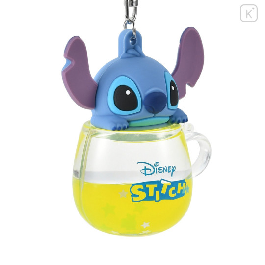 Japan Disney Store Keychain Toy - Stitch / Water In Mug - 5