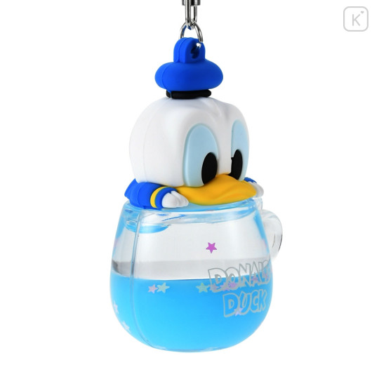 Japan Disney Store Shaka Shaka Keychain - Donald Duck / Water In Mug - 5