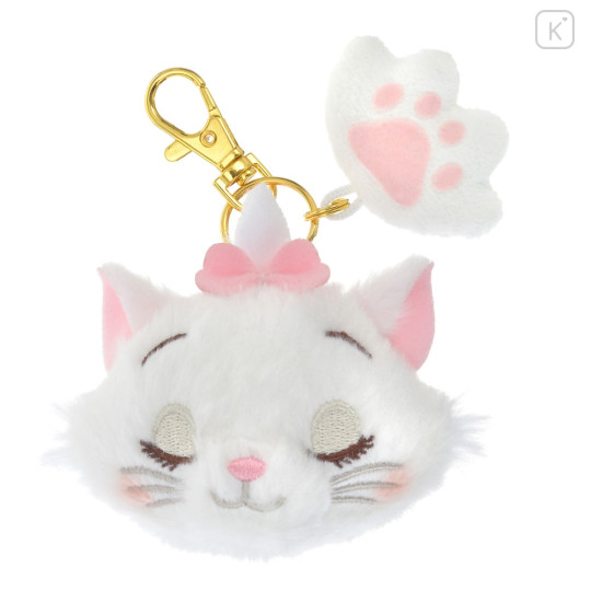 Japan Disney Store Stuffed Mascot Keychain - Marie Cat : Paw - 1