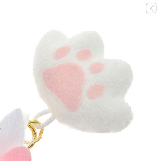 Japan Disney Store Stuffed Mascot Keychain - Marie Cat : Paw - 4