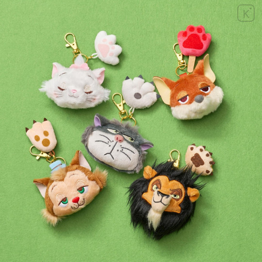 Japan Disney Store Stuffed Mascot Keychain - Marie Cat : Paw - 6