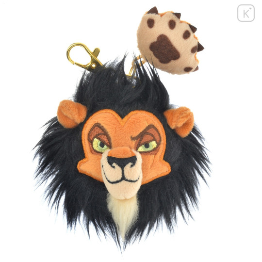 Japan Disney Store Stuffed Mascot Keychain - The Lion King Scar : Paw - 1