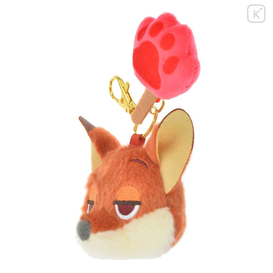 Japan Disney Store Stuffed Mascot Keychain - Zootopia Nick Wilde : Paw - 2