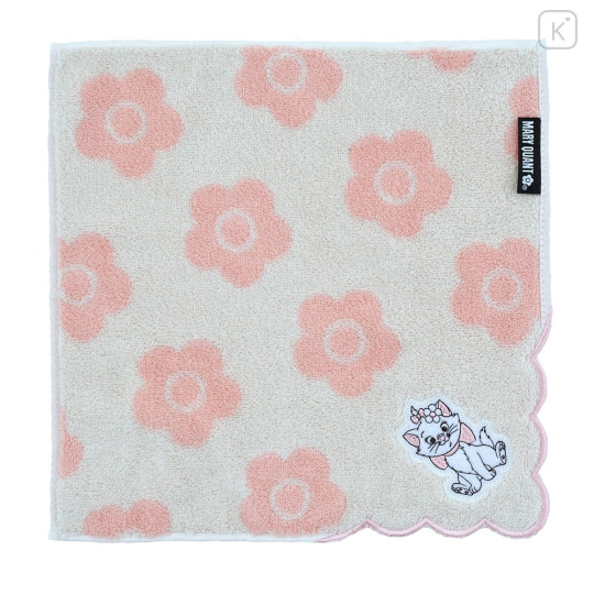 Japan Disney Store Embroidered Mini Towel - Marie Cat : Flora Mary Quant - 1