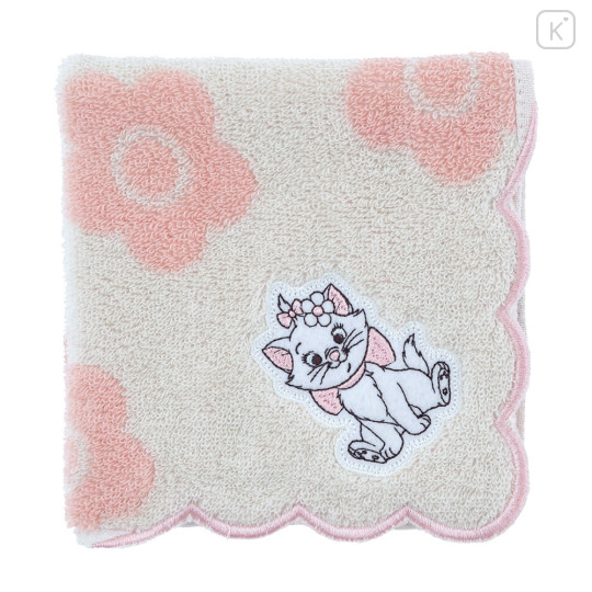 Japan Disney Store Embroidered Mini Towel - Marie Cat : Flora Mary Quant - 3