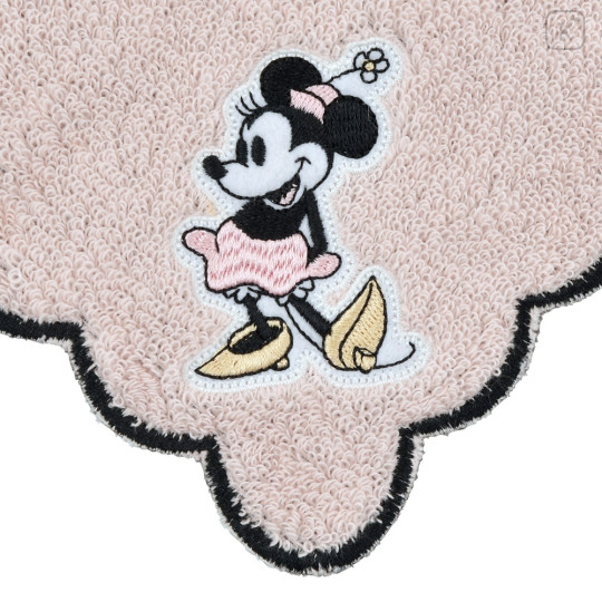 Japan Disney Store Embroidered Mini Towel - Minnie Mouse : Flora Mary Quant - 4