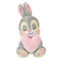 Japan Disney Store Fluffy Plush Keychain - Thumper : Smiley Heart - 1