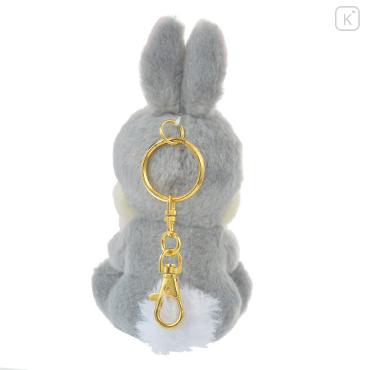 Japan Disney Store Fluffy Plush Keychain - Thumper : Smiley Heart - 4