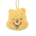 Japan Disney Store Plush Face Keychain - Pooh / Lommy - 1
