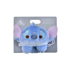 Japan Disney Store Multi Holder Key Chain - Stitch / Fluffy Fuwamoco Zakka