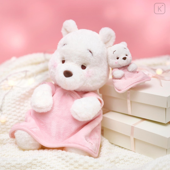 Japan Disney Store Plush Toy (M) - Pink White Pooh - 8