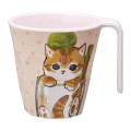 Japan Mofusand Melamine Tumbler - Cat / Mocha Ice Cream - 1